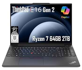 Amazon.com: Lenovo ThinkPad E16 Gen 2 Business Laptop (16